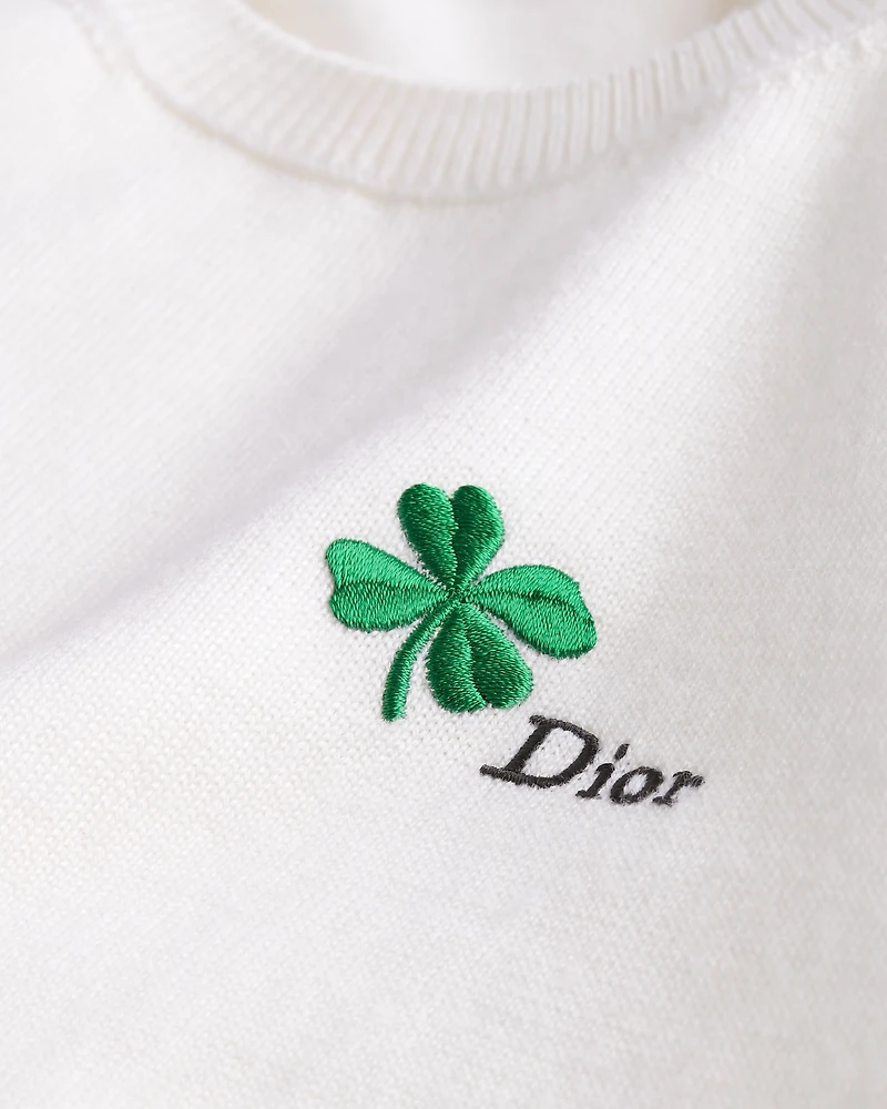 Short-Sleeved Fitted Sweater