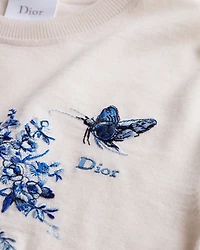 Short-Sleeved Embroidered Sweater