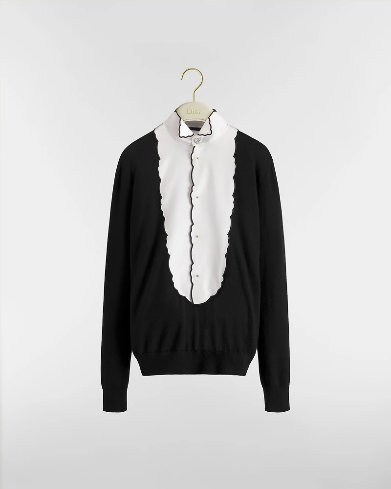 Sweater with Plastron