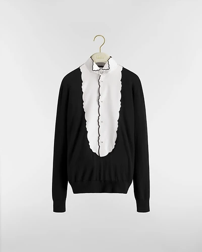Sweater with Plastron