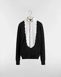 Sweater with Plastron