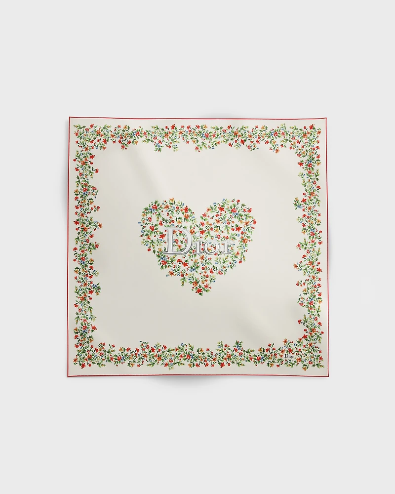 Dioramour Floral Heart 90 Square Scarf