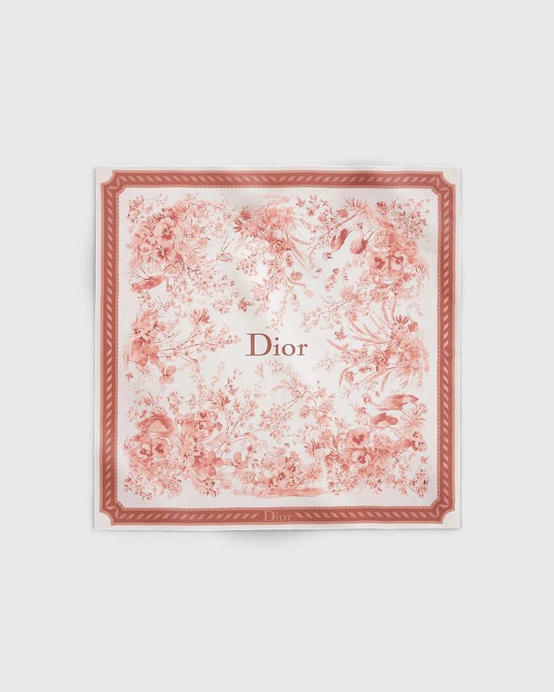 Toile de Jouy Floral Garden 90 Square Scarf