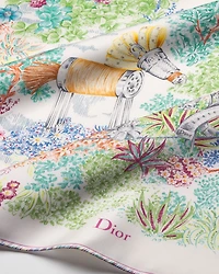 Dior Charming Garden 90 Square Scarf