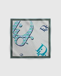 Dior Infini Tartan 90 Square Scarf