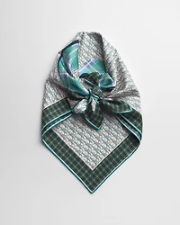 Dior Infini Tartan 90 Square Scarf