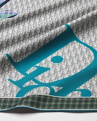 Dior Infini Tartan 90 Square Scarf