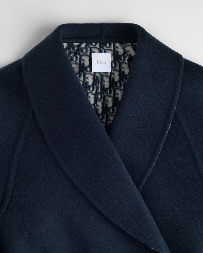 Belted Cropped Double-Breasted Peacoat