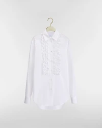 Dioriviera Blouse with Ruffled Plastron