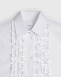 Dioriviera Blouse with Ruffled Plastron