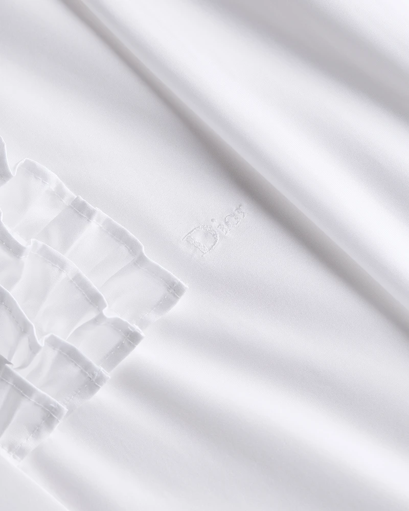 Dioriviera Blouse with Ruffled Plastron