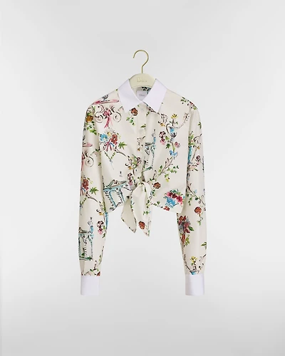 Dioriviera Tied Cropped Blouse