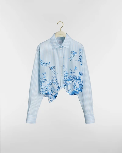 Dioriviera Tied Cropped Blouse