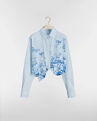 Dioriviera Tied Cropped Blouse