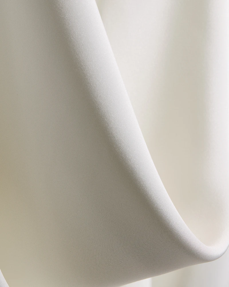 Short-Sleeved Draped Blouse