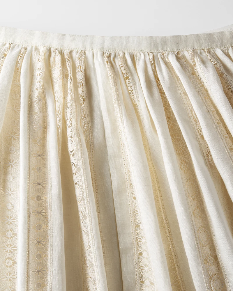 Dioriviera Embroidered Mid-Length Skirt