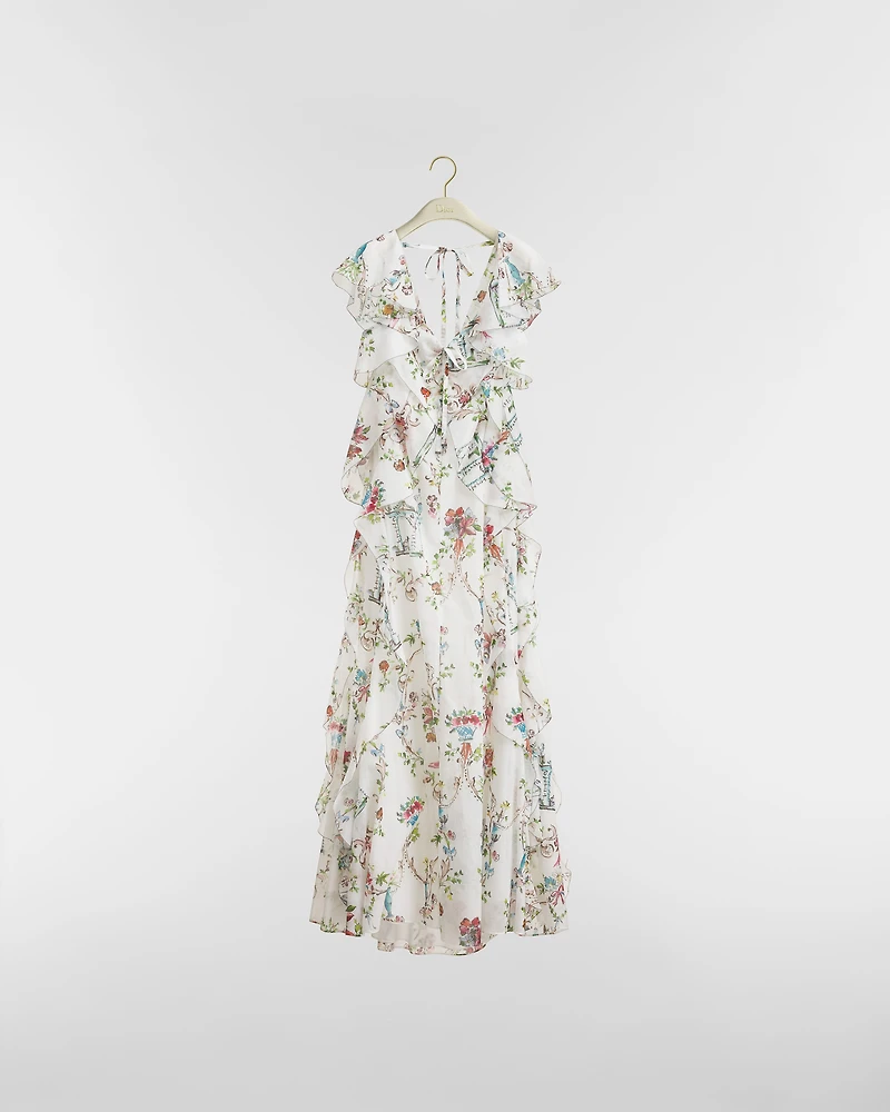 Dioriviera Long Ruffled Dress
