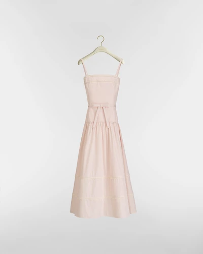Mid-Length Flared Dress with Belt