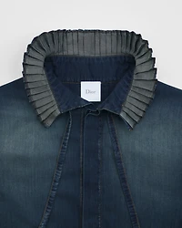 Long Blouse with Tied Collar
