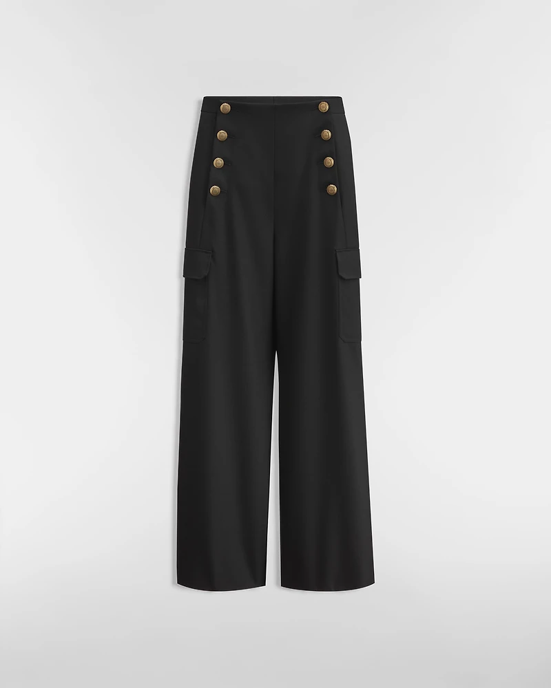 Loose-Fit Pants with Dior Médaillon Buttons