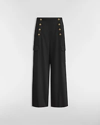 Loose-Fit Pants with Dior Médaillon Buttons
