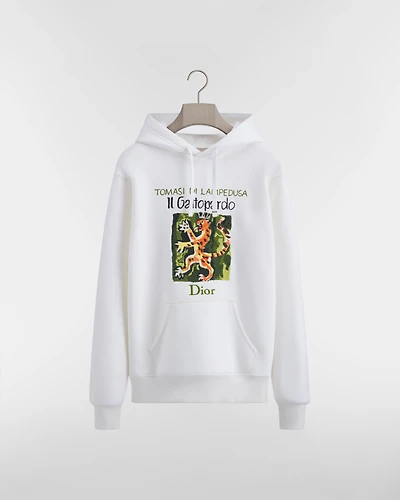 Hooded Sweatshirt with Book Cover Embroidery, Relaxed Fit