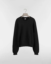 D-Neck Sweater, Oversized Fit