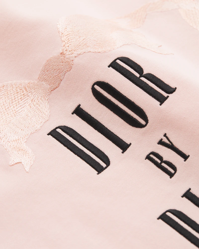 Oversized Embroidered Book Cover T-Shirt