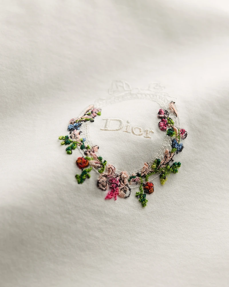 Dioriviera Dior Médaillon Embroidered Fitted T-Shirt