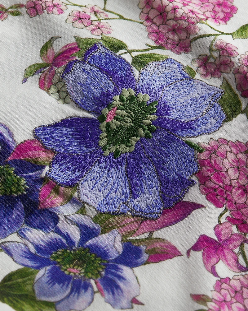 Embroidered Fitted T-Shirt