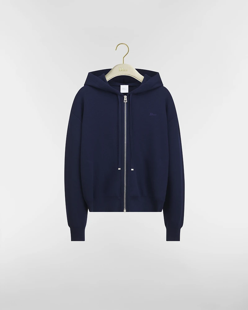 Dior Médaillon Zipped Cardigan with Hood