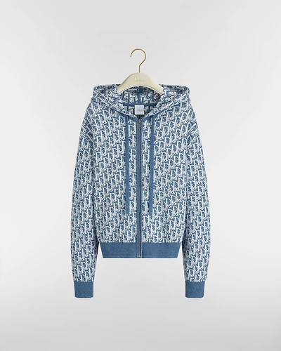 Dioriviera Zipped Cardigan with Hood
