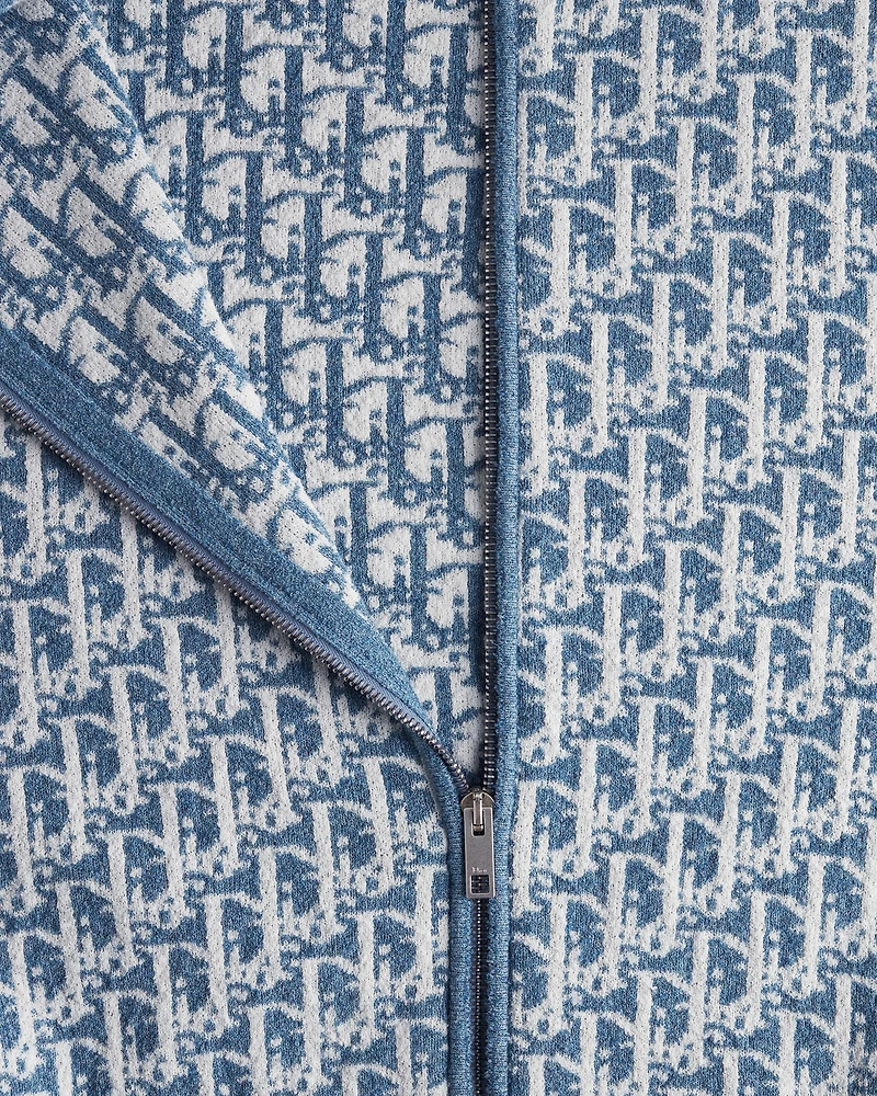 Dioriviera Zipped Cardigan with Hood