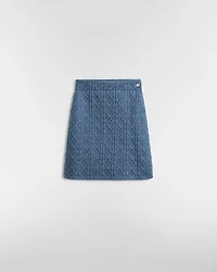 Macrocannage Straight Miniskirt