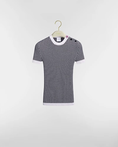 Dioriviera Short-Sleeved Fitted Sweater