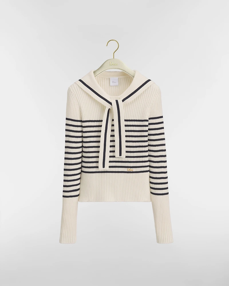 Dioriviera Dior Marinière Sweater with Sailor Collar