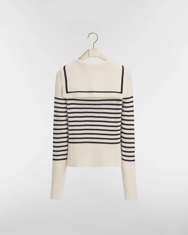 Dioriviera Dior Marinière Sweater with Sailor Collar