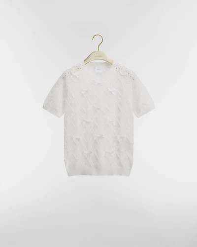 Dioriviera Embroidered Short-Sleeved Sweater