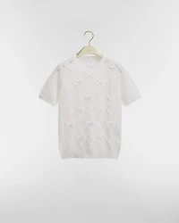 Dioriviera Embroidered Short-Sleeved Sweater