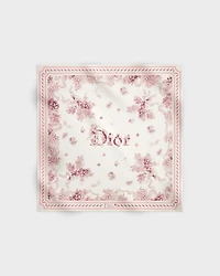 Dior Lilac Bouquet 90 Square Scarf