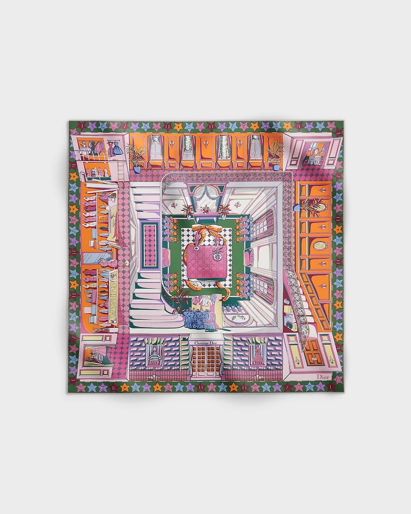 Inside Dior Avenue 90 Square Scarf