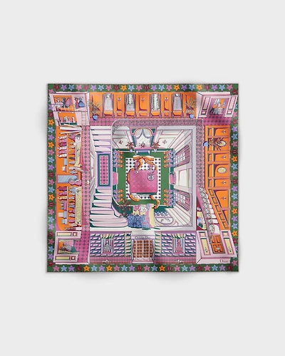Inside Dior Avenue 90 Square Scarf