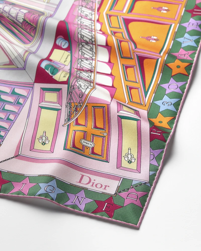 Inside Dior Avenue 90 Square Scarf