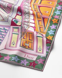 Inside Dior Avenue 90 Square Scarf