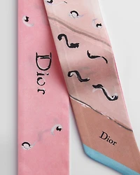 Dioriviera Delicate Ribbon Mitzah Scarf