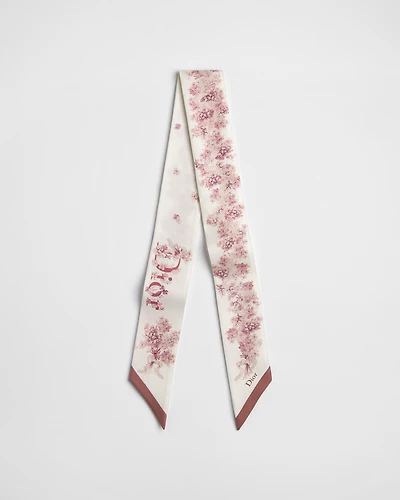 Dior Lilac Bouquet Mitzah Scarf