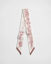 Dior Lilac Bouquet Mitzah Scarf