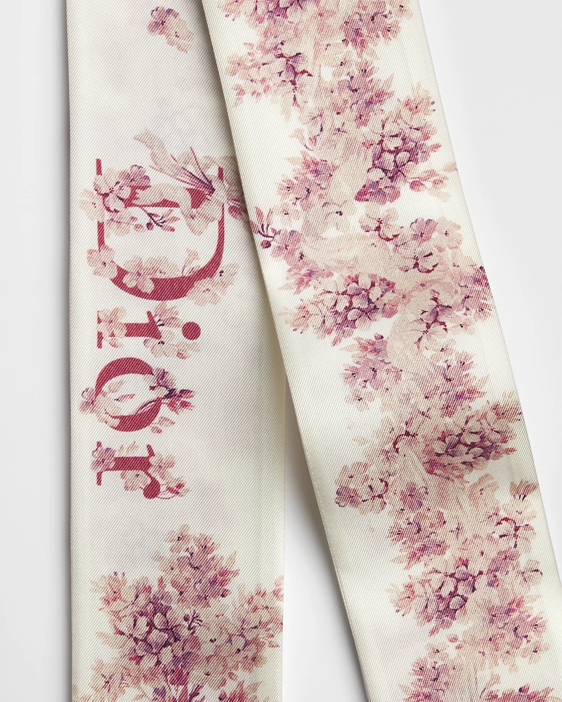 Dior Lilac Bouquet Mitzah Scarf