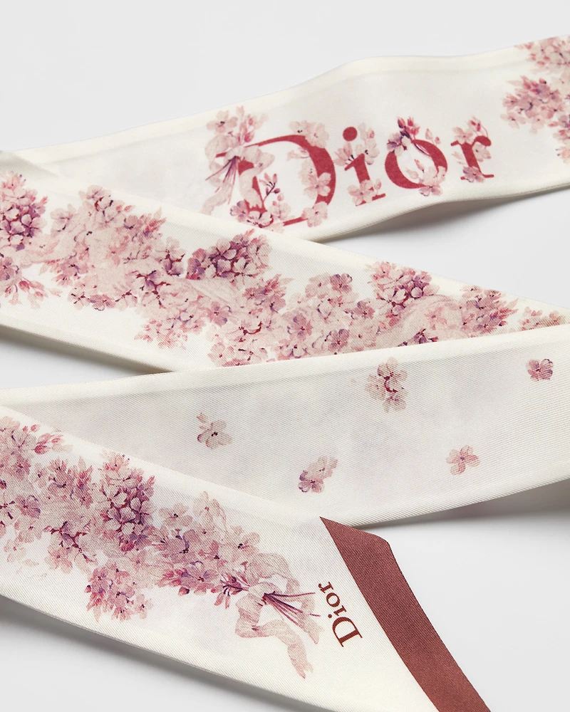 Dior Lilac Bouquet Mitzah Scarf