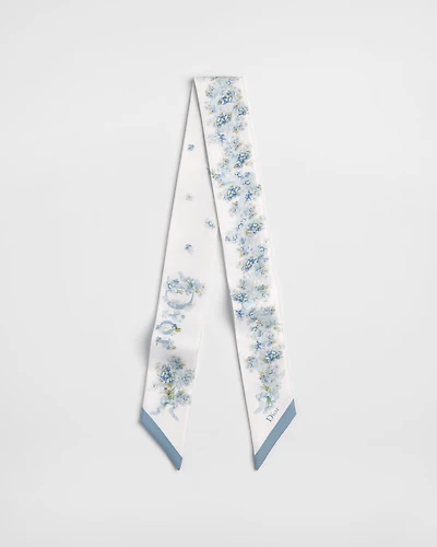 Dior Lilac Bouquet Mitzah Scarf